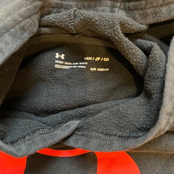 Under Armour Black Hoodie - Kids Youth Small - Picture 3 of 3